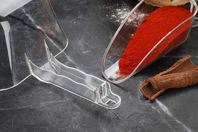 New Star Foodservice 34400 Polycarbonate Plastic Utility Ice Scoop, Clear, 12-Ounce