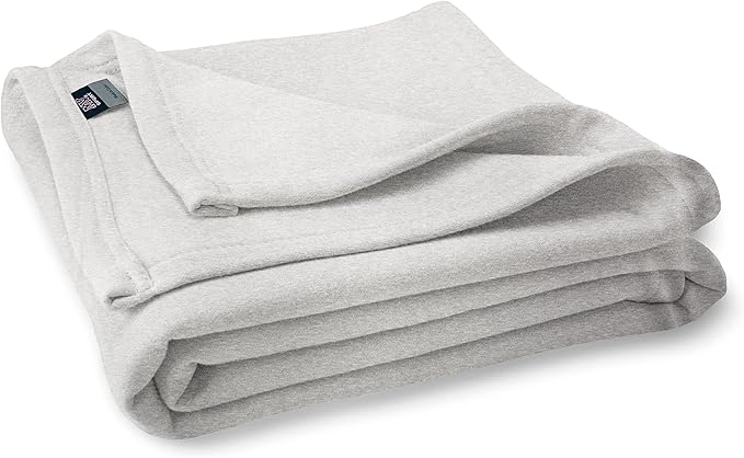 MV Sport Lightweight Sweatshirt Blanket Throw – Warm & Cozy, Breathable Oversized Fleece Knit, Couch, Bed, Travel, Cold Nights, and Outdoors – Soft Light Weight Blanket 54" x 84" Marble Heather