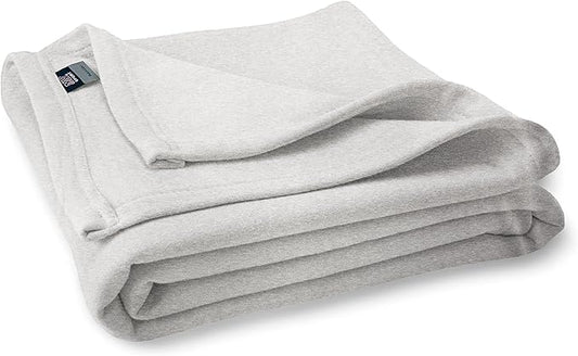 MV Sport Lightweight Sweatshirt Blanket Throw – Warm & Cozy, Breathable Oversized Fleece Knit, Couch, Bed, Travel, Cold Nights, and Outdoors – Soft Light Weight Blanket 54" x 84" Marble Heather