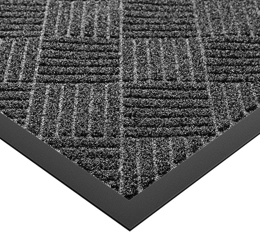 Front Door Mat Outside Entrance, 5' x 4' Heavy Duty Indoor Outdoor Door Mats for Entryway, Trap Dirt Outdoor Doormat Low Profile, Non Slip Welcome Mats for Front Door, Artificial Grass