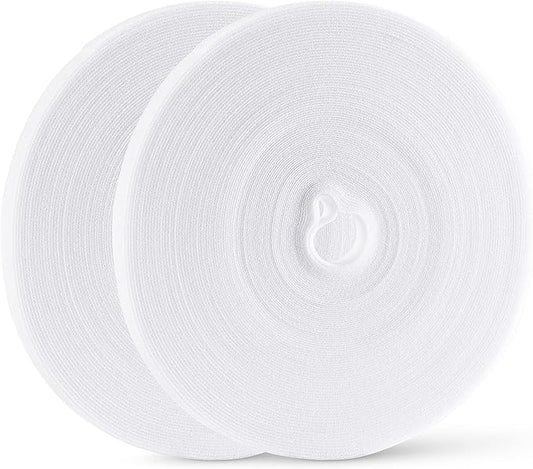 54 Yards x 1/2 Inch Reusable Cable Ties - BSELEYY Adjustable Cord Straps Cable Management Tape Cord Organization Straps Hook Loop Tape Cord Wrap for Home,Office, Wire Bundling (27Yd x 2 Rolls)