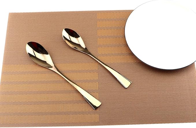 Silversmiths 20 Piece Beacon Flatware Set, Copper Mirror/Rose Gold, Service for 4