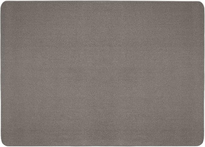 House, Home and More Skid-Resistant Carpet Indoor Area Rug Floor Mat - Gray - 4 Ft X 6 Ft - Non Slip Rubber Backing, Stain Resistant, Dog Friendly, Living Room Bedroom Kitchen Entryway