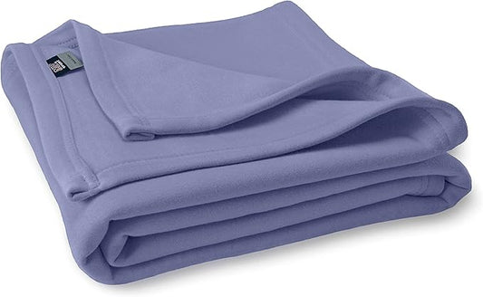 MV Sport Lightweight Sweatshirt Blanket Throw – Warm & Cozy, Breathable Oversized Fleece Knit, Couch, Bed, Travel, Cold Nights, and Outdoors – Soft Light Weight Blanket 54" x 84" Periwinkle