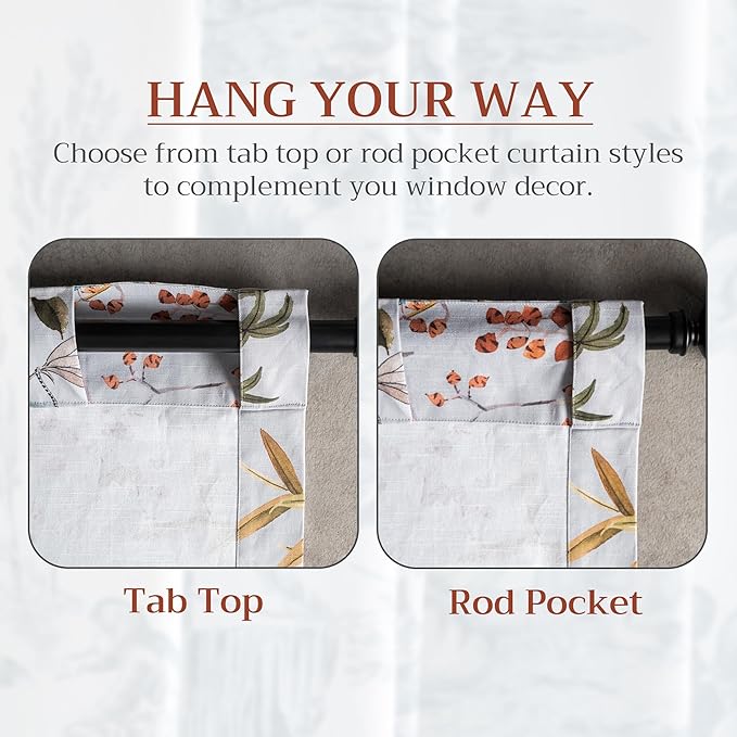 Maison d' Hermine Curtains for Living Room 100% Cotton 96 inch Length Two Panels Light Filtering Curtains for Bedroom Windows with Rod and Loop Pockets Drapes (Hokuzai Green, 50" W x 96" L)