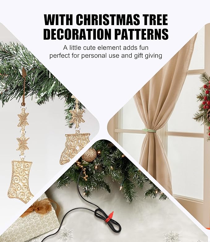 Nearockle Silicone Cable Ties Cord Organizer, 12Pcs 4.5" Reusable Cute Christmas Ties for Bundling Electrical Wire in Home, Office, School, Travel Essentials (Multicolor)