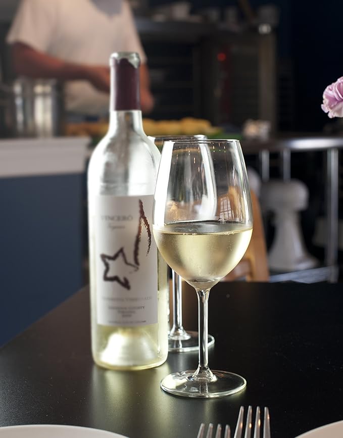 Schott Zwiesel Tritan Crystal Glass Forte Stemware Collection Wine/Water/Goblet Red or White Wine Glass, 17.3-Ounce, Set of 6