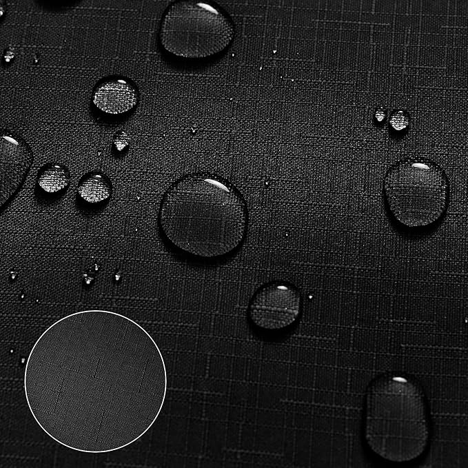 Black and Gray Ombre Shower Curtain Luxury Hotel Design for Bathroom, Black Linen Textured Men Bathroom Shower Curtain Set, 72x72 inch