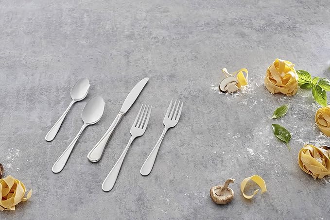 Oneida Flatware Flight, Teaspoons, Stainless Steel, Set of 6