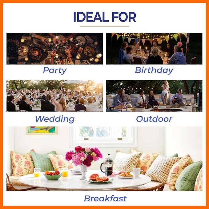 12.85 oz Highball Glasses, 6pc Water Glasses Drinking Set Thick Heavy Base, Glassware for Mojito, Juice, Milk, Mixed Drink|Dishwasher Safe