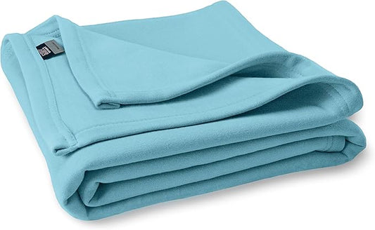 MV Sport Lightweight Sweatshirt Blanket Throw – Warm & Cozy, Breathable Oversized Fleece Knit, Couch, Bed, Travel, Cold Nights, and Outdoors – Soft Light Weight Blanket 54" x 84" Cali Blue