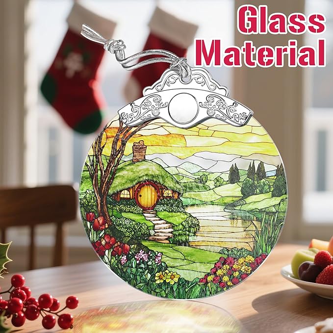 Christmas Ornaments: Stained Glass Ornament, Christmas Tree Ornament, Hanging Ornaments for Home Decor & Xmas Tree Decorations – Exquisite Holiday Decor,Gifts & Holiday Present - Hobbit House
