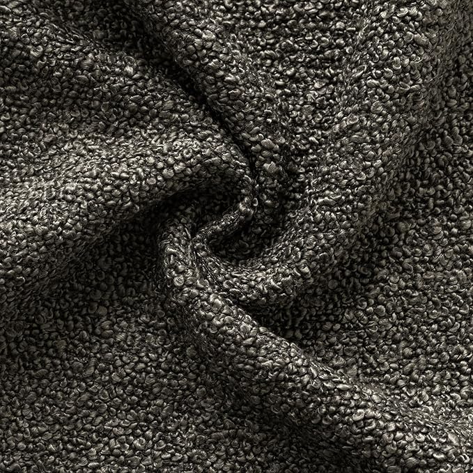 Woaboy Pack of 2 20x20 Inch Decorative Boucle Throw Pillow Covers Textured Square Pillowcaes Accent Solid Cozy Soft Cushion Covers Home Decor for Sofa Couch Living Room Home Decor,Dark Coffee