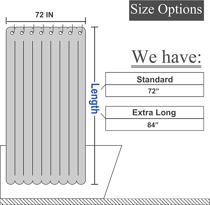 N&Y HOME Waffle Weave Shower Curtain with Snap-in Fabric Liner & Metal Hooks Set - Hotel Style, Mesh Top Window, Water-Repellent & Washable - 71x72, Navy Blue