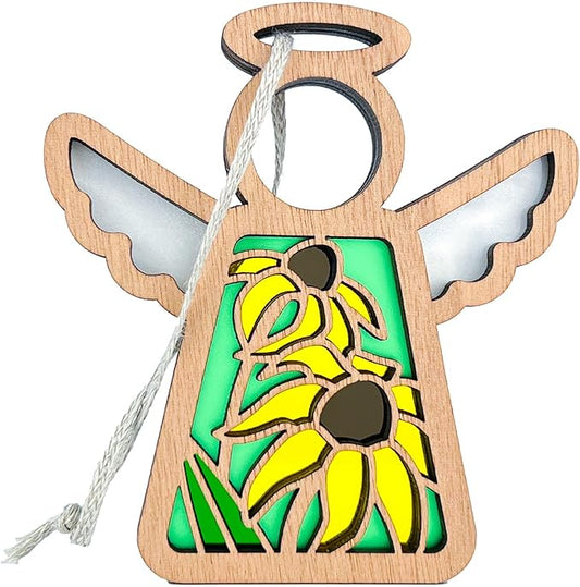 Black-Eyed Susan Flower Decor - 3.5" (H) Handmade Christmas Tree Ornaments - Keepsake Gifts for Women