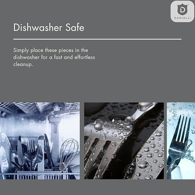 Matte Silverware Set, 18/10 Stainless Steel Satin Flatware, Modern Brushed Finish Cutlery, Dishwasher Safe & Durable, Built to Last (60-Piece, Fidenza)