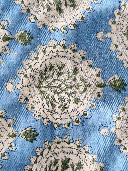 ATOSII Cotton Curtains (Kari Blue, 1 Panel - W 60" X L 84")
