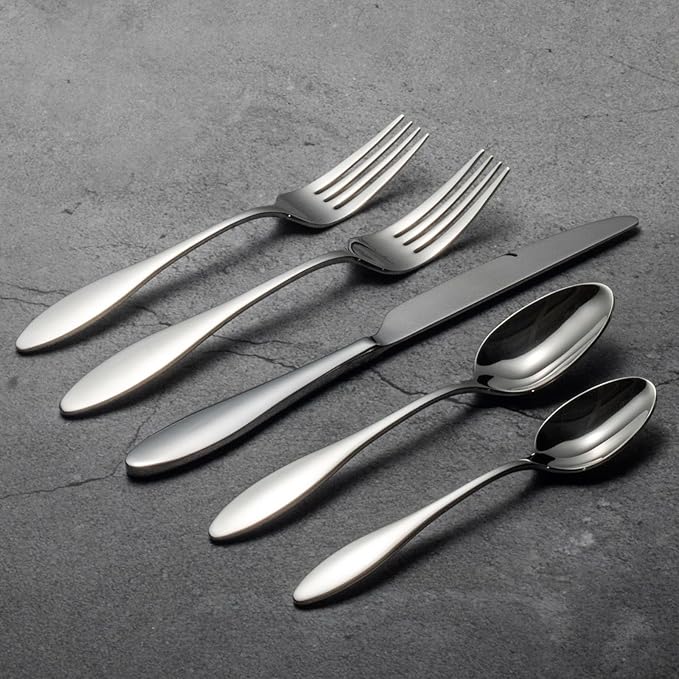 Alata Emma 40-Piece Plain Silverware Set
