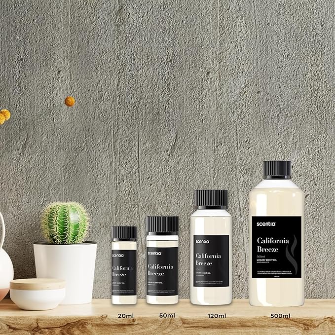 Scentia Hotel Diffuser Oil Inspired by The Delano Beach Club Hotel Scent - 120 mL 4.06 fl oz - Fragrance Oil Blend Orange, Green Tea & Jasmine for Aromatherapy Diffusers - California Breeze