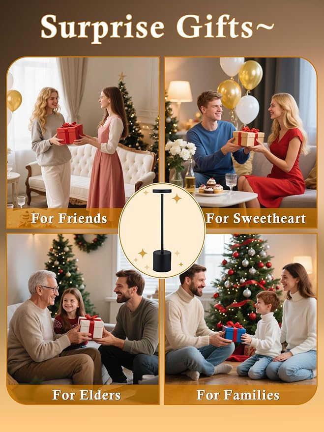 Cordless Table Lamps Set of 2,6000mAh Battery Operated Lights,Dimmable+3 Colors Rechargeable Lamp Cordless Lamp,Portable Wireless Small Table Lamp for Bedroom/Kitchen/Bathroom/Dining/Outdoor [Adapter]