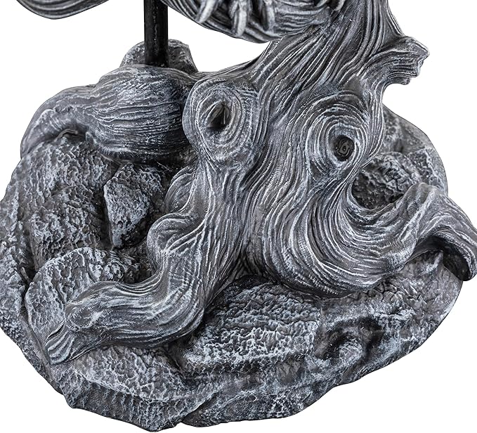 24.5" Wise Owl Table Lamp with Fabric Shade – Rustic Woodland Bedside & Nightstand Light, Farmhouse Animal Home Decor Accent, Nature Inspired Living Room Bedroom End Table Lighting