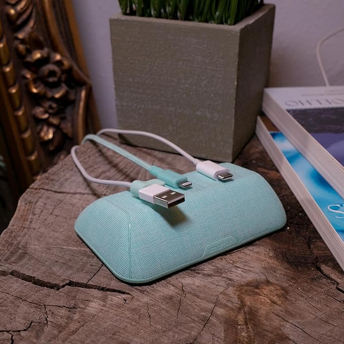 Smartish® Magnetic Cord Holder - Bigger Cable Wrangler Organizer with Magnet Clips for Charger Management on Desktop, Nightstand, or Side Table - Holds 6+ Cables - I'm Blushing