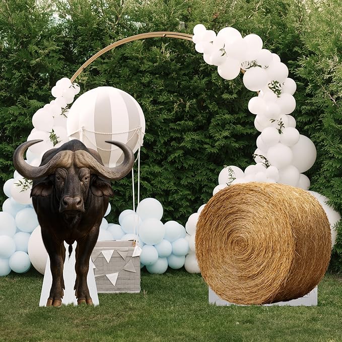 Hay Bale Life Size Standee - 2FT Freestanding Coroplast Cutouts | Props Standup Photo Booths, Birthday & Halloween Decorations