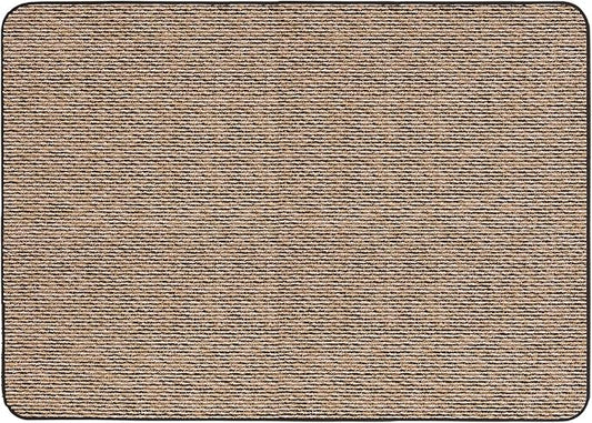 House, Home and More Skid-Resistant Carpet Indoor Area Rug Floor Mat - Black Ripple - 4 Ft X 6 Ft - Non Slip Rubber Backing, Stain Resistant, Dog Friendly, Living Room Bedroom Kitchen Entryway