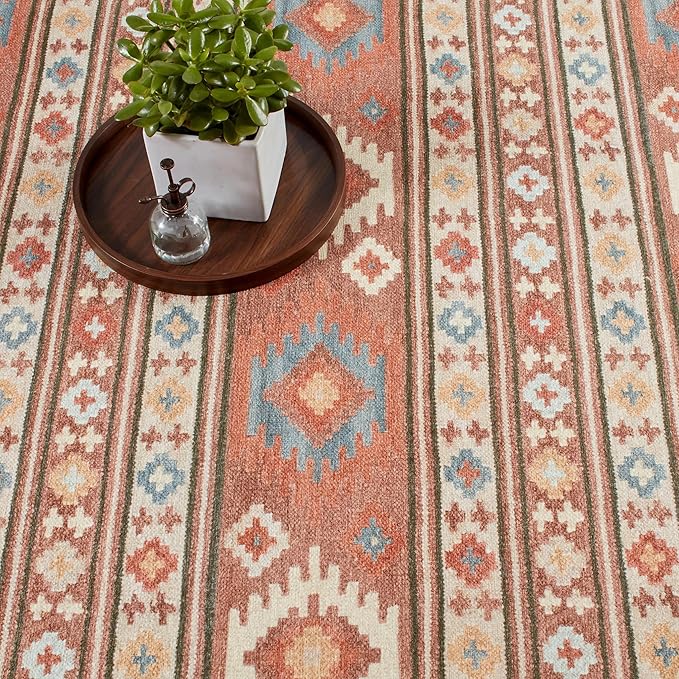 Dash & Albert Canyon Natural Machine Washable Rug, 2 X 3 Feet, Natural Geometric Pattern - Premium Luxury Hotel Quality Soft Breathable Hypoallergenic Machine Washable Easy Care All Season