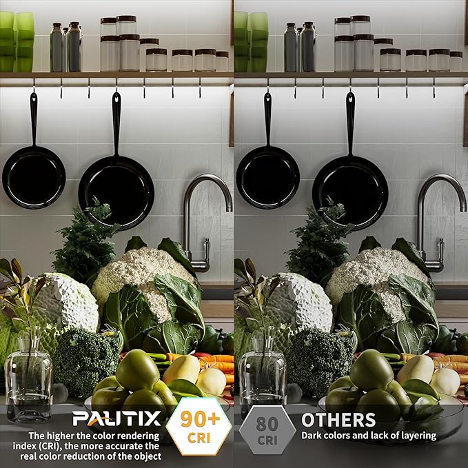 PAUTIX COB LED Strip Light 32.8ft/10m 5040LEDs White 6000K,High Lumen Flexible CRI93+ LED Tape Super Bright DC24V,for Cabinet Home DIY Lighting Projects(Power Supply & Controller Not Included)