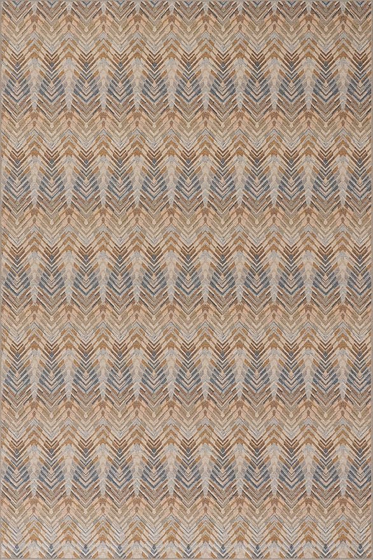 Dash & Albert Seneca Natural Machine Washable Rug, 9.5 X 13.5 Feet, Tan Geometric Pattern