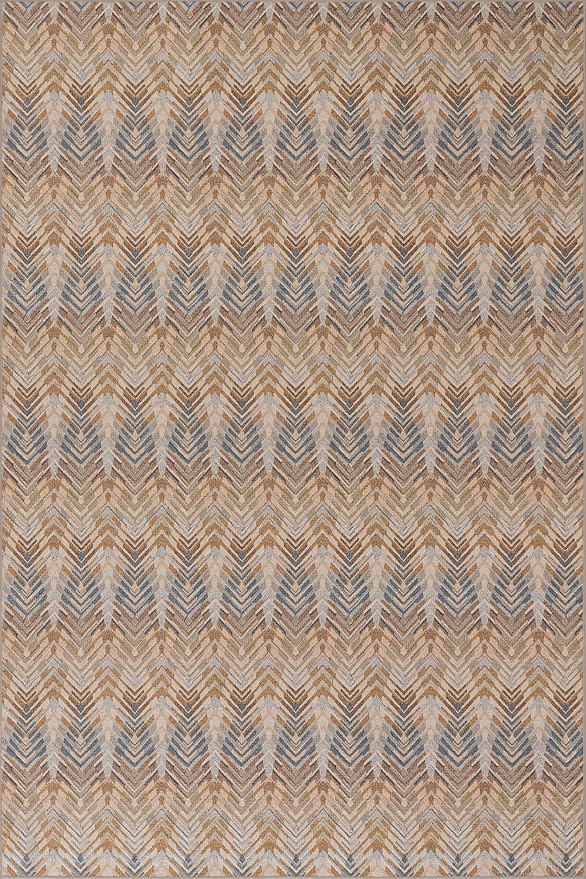 Dash & Albert Seneca Natural Machine Washable Rug, 8.5 X 11.5 Feet, Tan Geometric Pattern