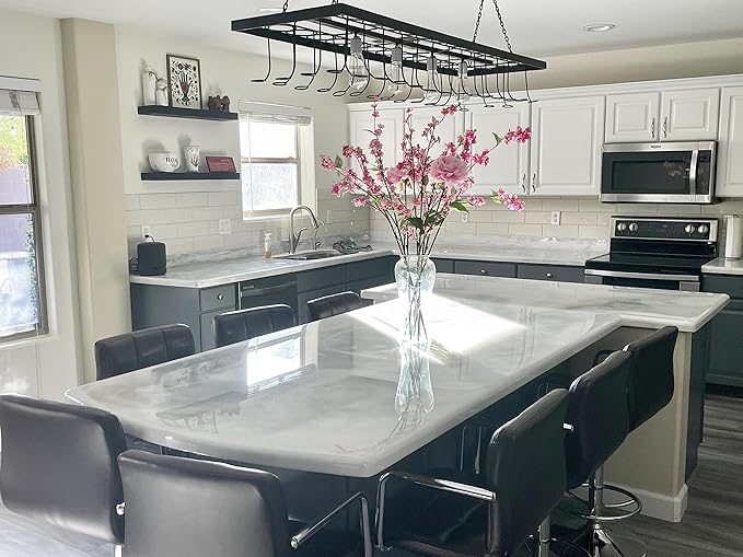 joelsantiques 36 Inch Wooden Floating Shelves for Wall - 36x6x2 in - Made of Natural Wood - Long Heavy Duty Rustic Wall Shelves for Bedroom - Perfect for Living Room, Kitchen - Black