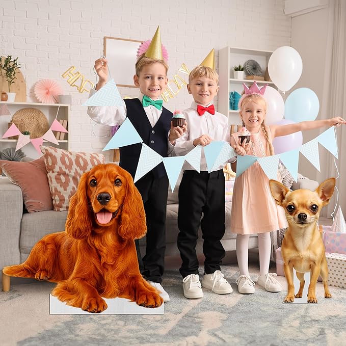 Dog - Cocker Spaniel Life Size Standee - 3FT Freestanding Coroplast Cutouts | Pets Animal Standup Photo Booths, Birthday & Halloween Decorations