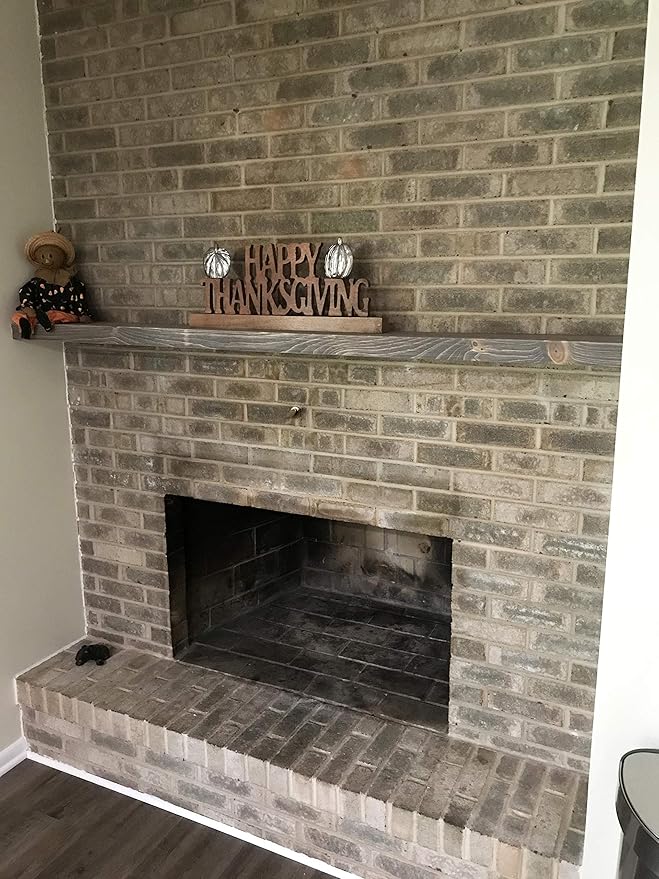 joelsantiques 72 Inch Wooden Floating Shelves for Wall - 72x6x2 in - Made of Natural Wood - Long Heavy Duty Rustic Wall Shelves for Bedroom - Perfect for Living Room, Kitchen - Gray