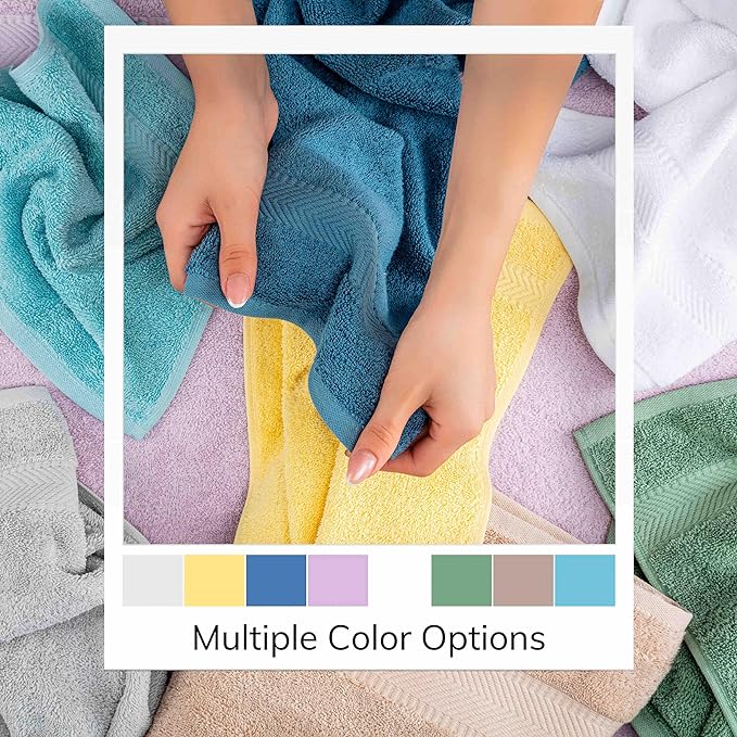 TEXTILOM Luxury 2 Pack Banded Cotton Bath Mats for Bathroom Floor [ Hotel, Spa, Tub, Shower Bath Mat Floor Towel Set ], Machine Washable & Soft & Absorbent & Quick Dry (20''x34'')- Grey