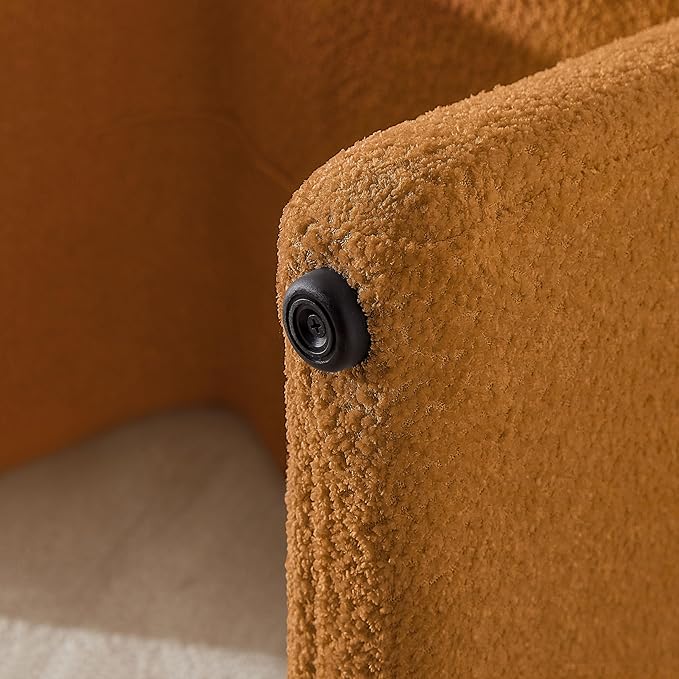 Small Footstool Ottoman, Multi-Functional Modern Foot Stool, Sofa Footrest Extra Seating for Living Room, Entryway, Hallways and Bedrooms, Small, Curry