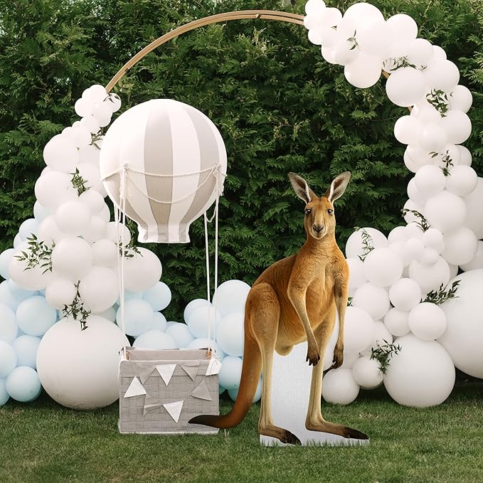 Kangaroo Life Size Standee - 4FT Freestanding Coroplast Cutouts | Safari Animal Standup Photo Booths, Jungle Party, Birthday & Halloween Decorations