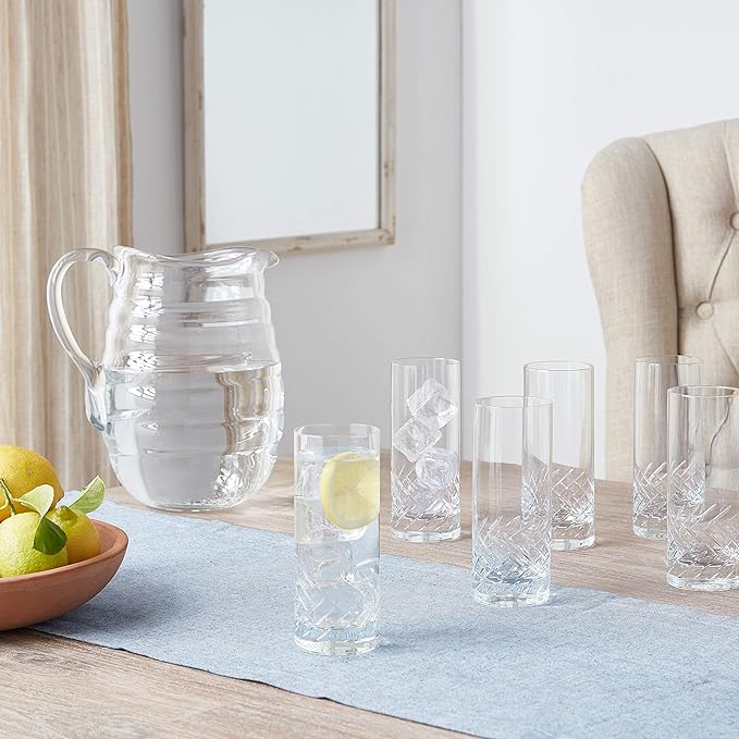 Schott Zwiesel Tritan Crystal Glass Distil Barware Collection Arran Collins Cocktail Glasses (Set of 6), 11.1 oz, Clear