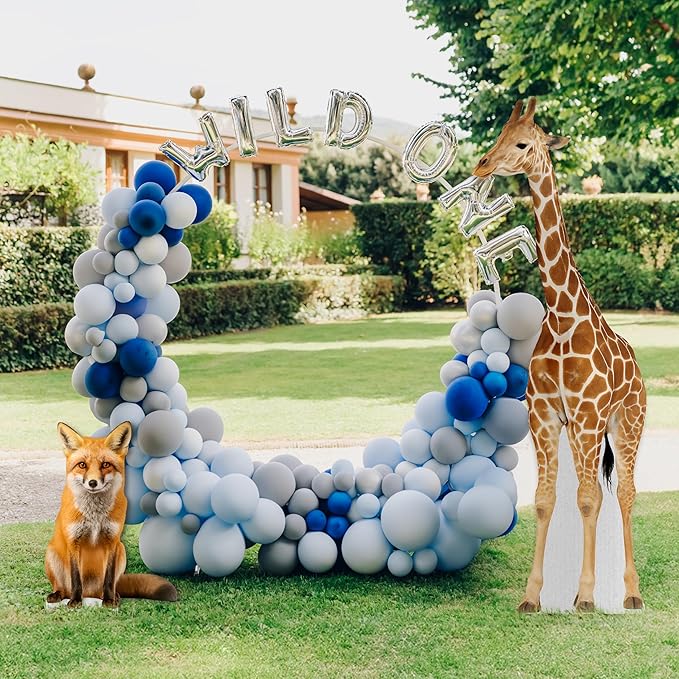 Giraffe Life Size Standee - 7FT Freestanding Coroplast Cutouts | Safari Animal Standup Photo Booths, Jungle Party, Birthday & Halloween Decorations, Style 1