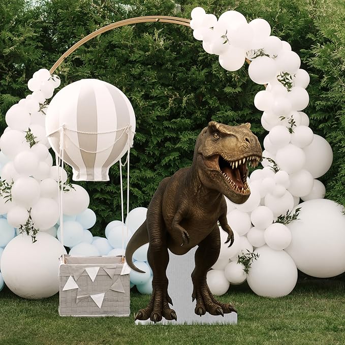 T-rex Life Size Standee - 4FT Freestanding Coroplast Cutouts | Jurassic Animal Standup Photo Booths, Jungle Party, Birthday & Halloween Decorations