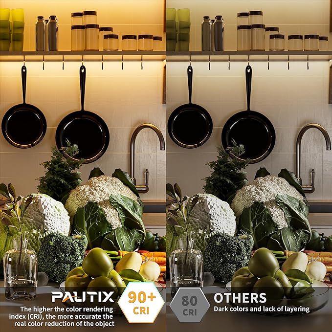 PAUTIX COB LED Strip Light IP65 Waterproof 32.8ft/10m 5040LEDs Warm White 2700K,High Lumen Flexible CRI93+ LED Tape 24V Super Bright,for Home&Office Lighting Project(Adapter&Dimmer Sold Separately)