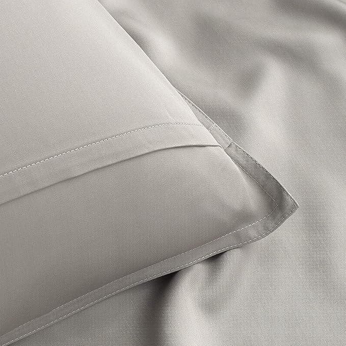 Twin Sheets by Pure Bamboo, Genuine 100% Organic Viscose Derived from Bamboo Bed Sheet Set, Luxuriously Soft & Cooling, Double Stitching, Lifetime Quality Promise (Twin, Stripes)