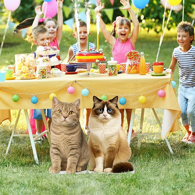 Cat - Scottish Life Size Standee - 2FT Freestanding Coroplast Cutouts | Pets Animal Standup Photo Booths, Birthday & Halloween Decorations