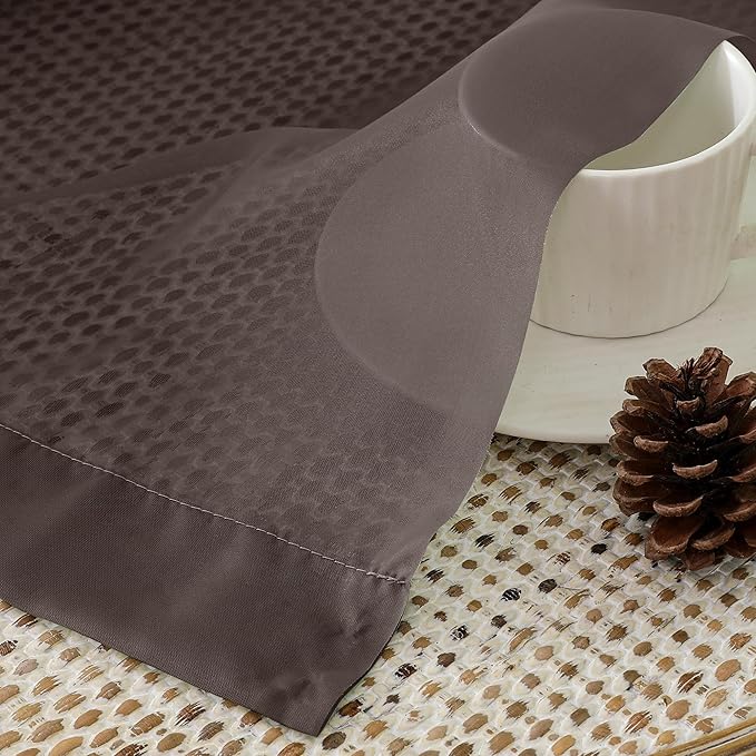 Aiyufeng Chocolate Brown Sheer Curtains 84 Inches Long 2 Panels, Solid Voile Rod Pockets Stylish Breathable Drapes Window Treatment for Kid's Room/Bedroom/Living Room, 40W x 84L, Chocolate Brown