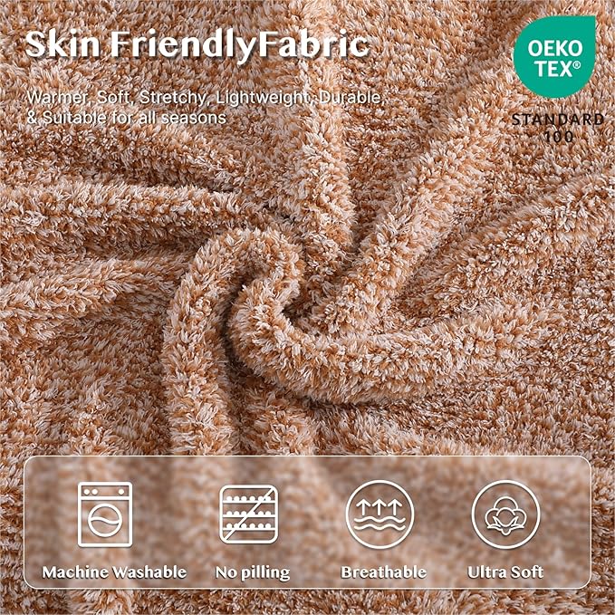 WRENSONGE Throw Blanket Cationic Dyeing Burnt Orange Soft Cozy Fluffy Warm Hand Made Throw Blankets for Couch, Sofa, Chair, Bed, Camping, Picnic, Travel Lightweight Bed Blanket - 50"*60"