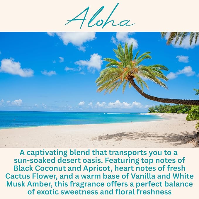Wickless Candles for Candle Warmer Lamp, Many Scents to Choose, 100% Non-Toxic Soy Wax, Scented Candle Melts for Warming Plate, Handmade in The USA (Aloha)