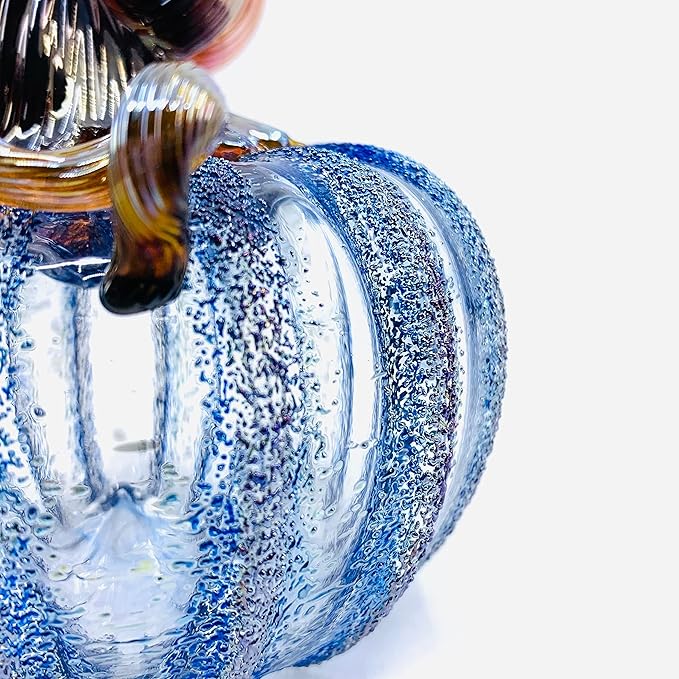 Luke Adams Glass Handmade Glass Pumpkins Handmade Table Top Home Decor (Squat, Happily Ever After)