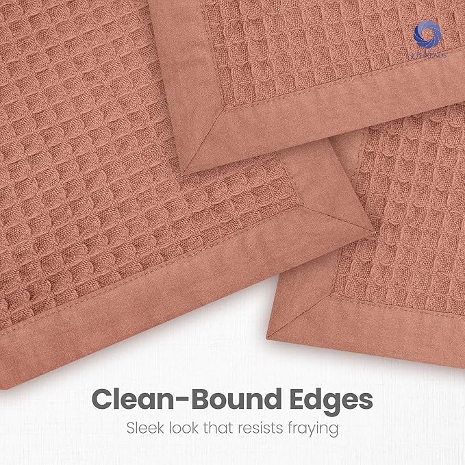 100% Long Staple Cotton Waffle Multipurpose Blanket | Soft & Breathable, Lightweight All-Season Throw for Bed/Couch/Sofa | Machine Washable | (Waffle-Coffee, Queen (U.S. Standard))