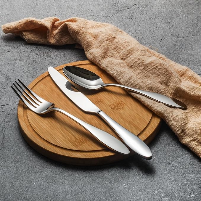 Alata Emma 40-Piece Plain Silverware Set